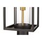 Z-Lite Dunbroch 1 Light Outdoor Post Mount Fixture, Deep Bronze + Outdoor Brass & Clear 584PHBR-DBZ-OBS - alternate 4